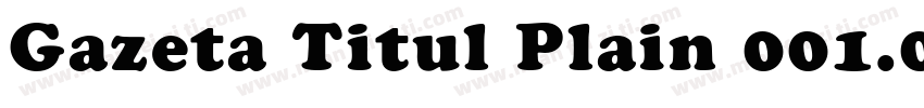 Gazeta Titul Plain 001.001字体转换